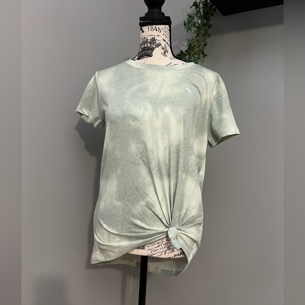 NWOT Abercrombie Kids Tie Dye Knot Front Top - Picture 2 of 6